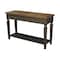 International Concepts Rectangle Vista Console/Sofa Table, 48 W, 16 L, 30 in H, Wood, Hickory/Washed Coal OT45-15S - alternate 1